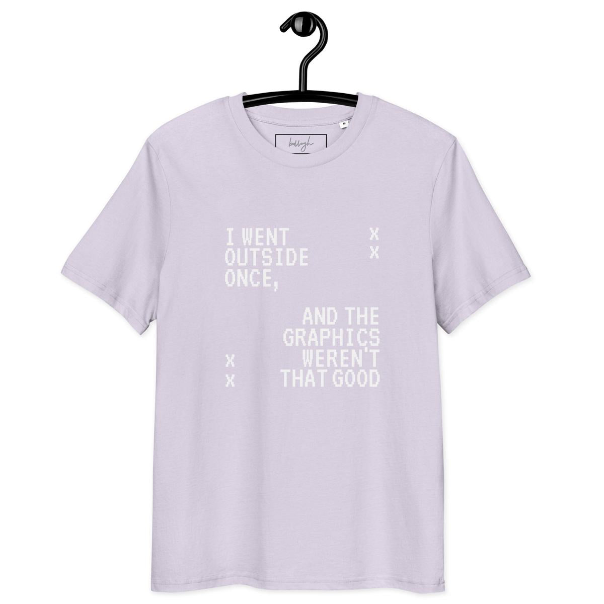 Gaming-Shirt „Graphics Outside“ – Bio, fair und auffällig