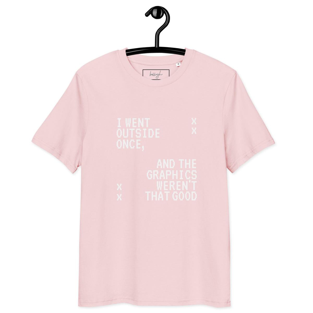 Gaming-Shirt „Graphics Outside“ – Bio, fair und auffällig