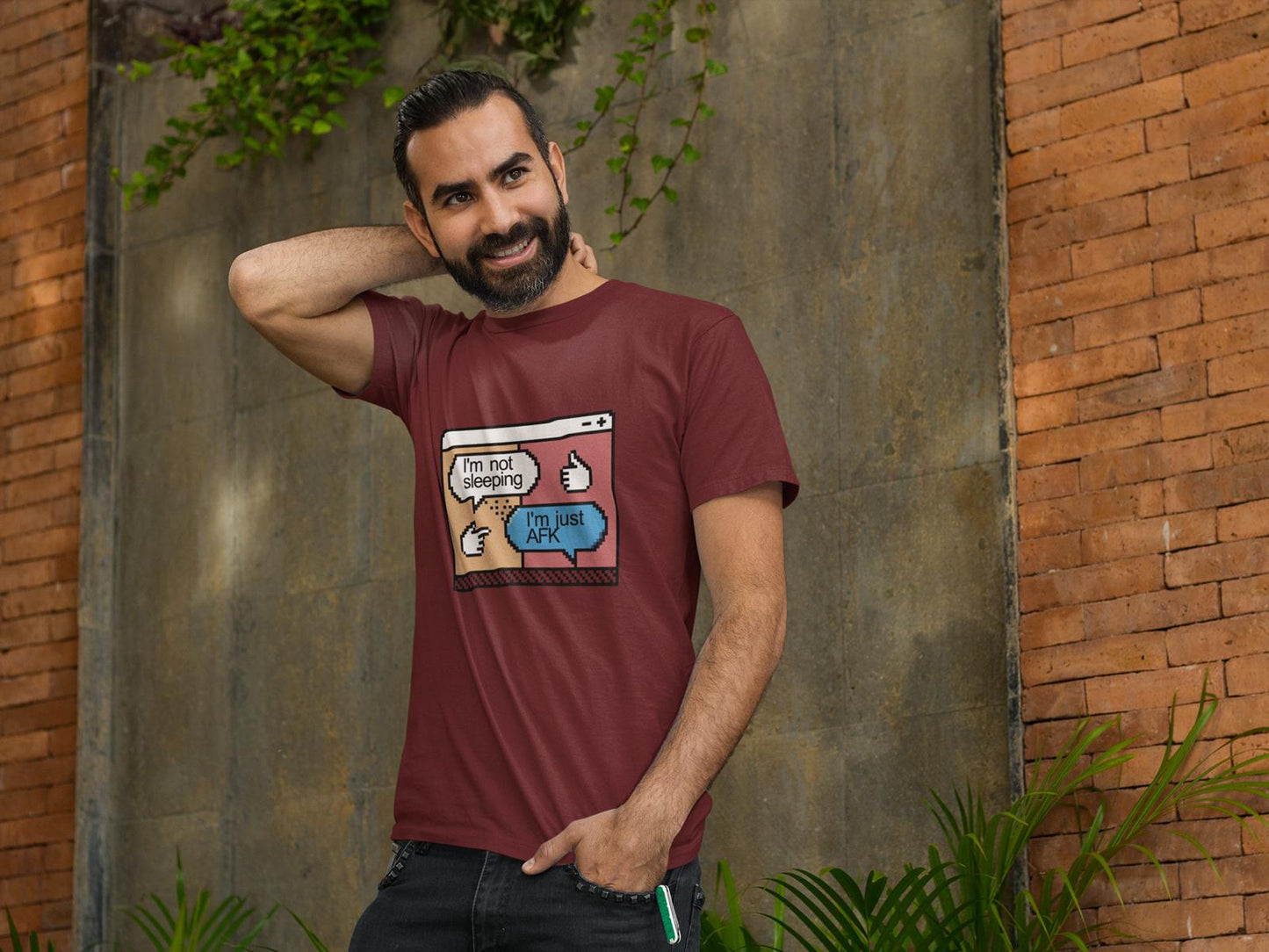 Just AFK – Bio Shirt für Zocker, die kurz mal weg sind