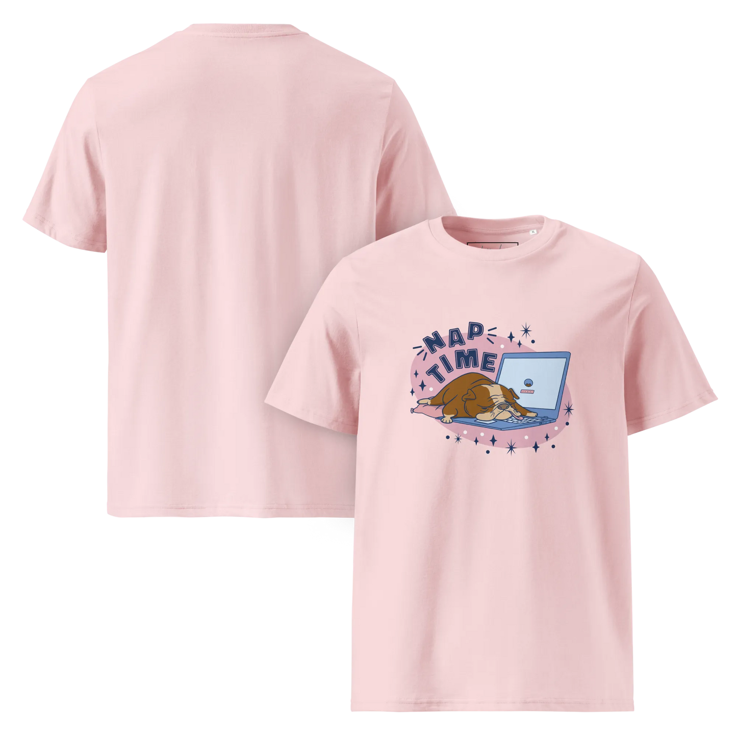 Cozy Bulldog – Nap Time Bio-Schlafshirt für Hundeliebhaber