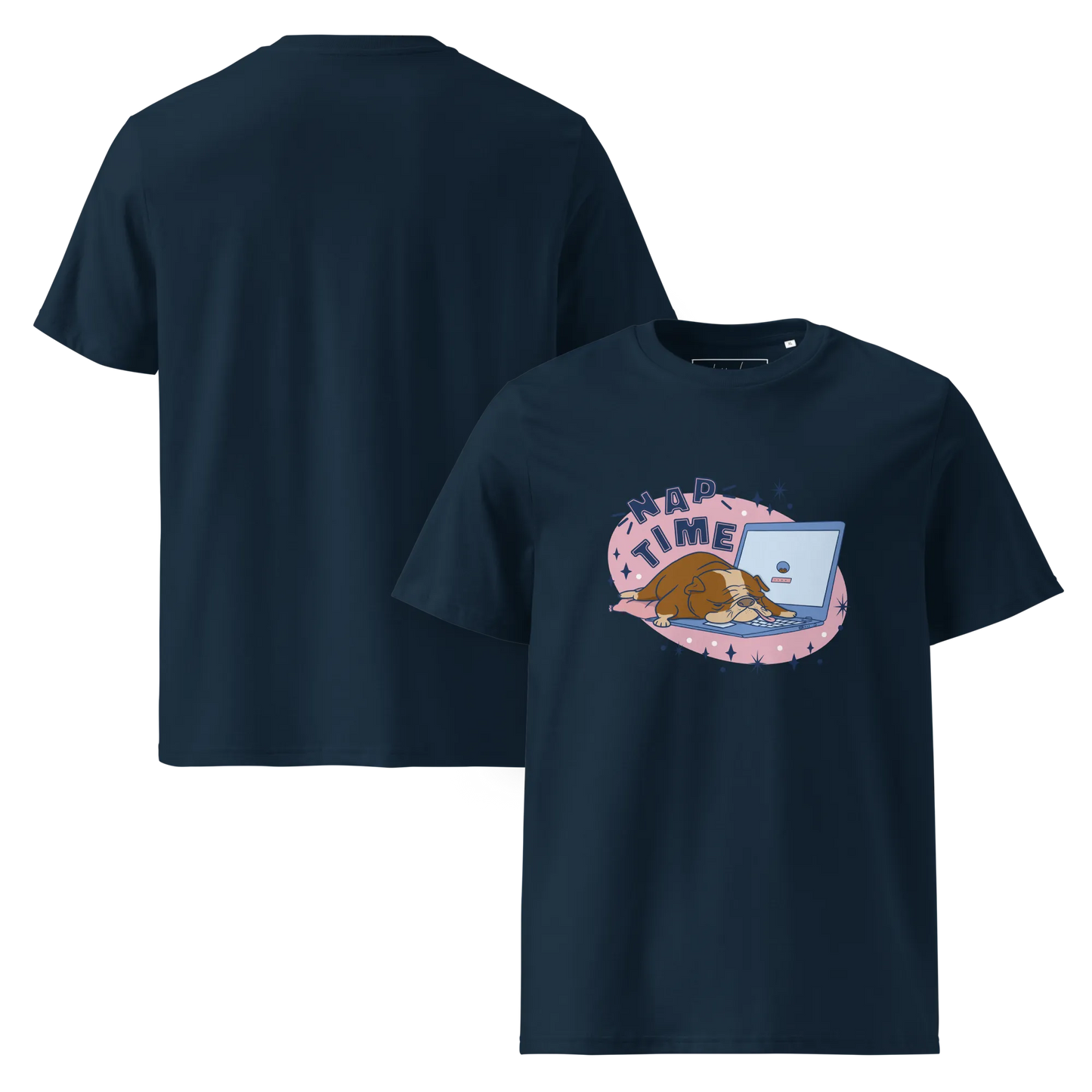 Cozy Bulldog – Nap Time Bio-Schlafshirt für Hundeliebhaber