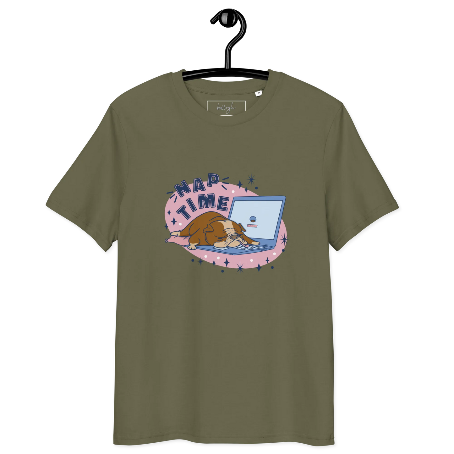 Cozy Bulldog – Nap Time Bio-Schlafshirt für Hundeliebhaber