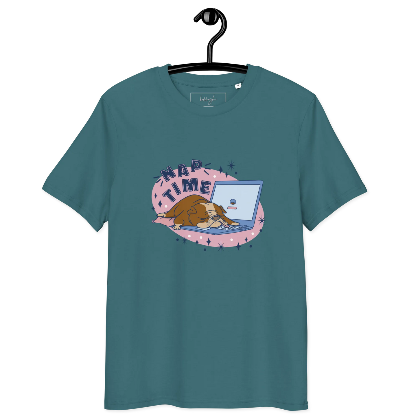 Cozy Bulldog – Nap Time Bio-Schlafshirt für Hundeliebhaber