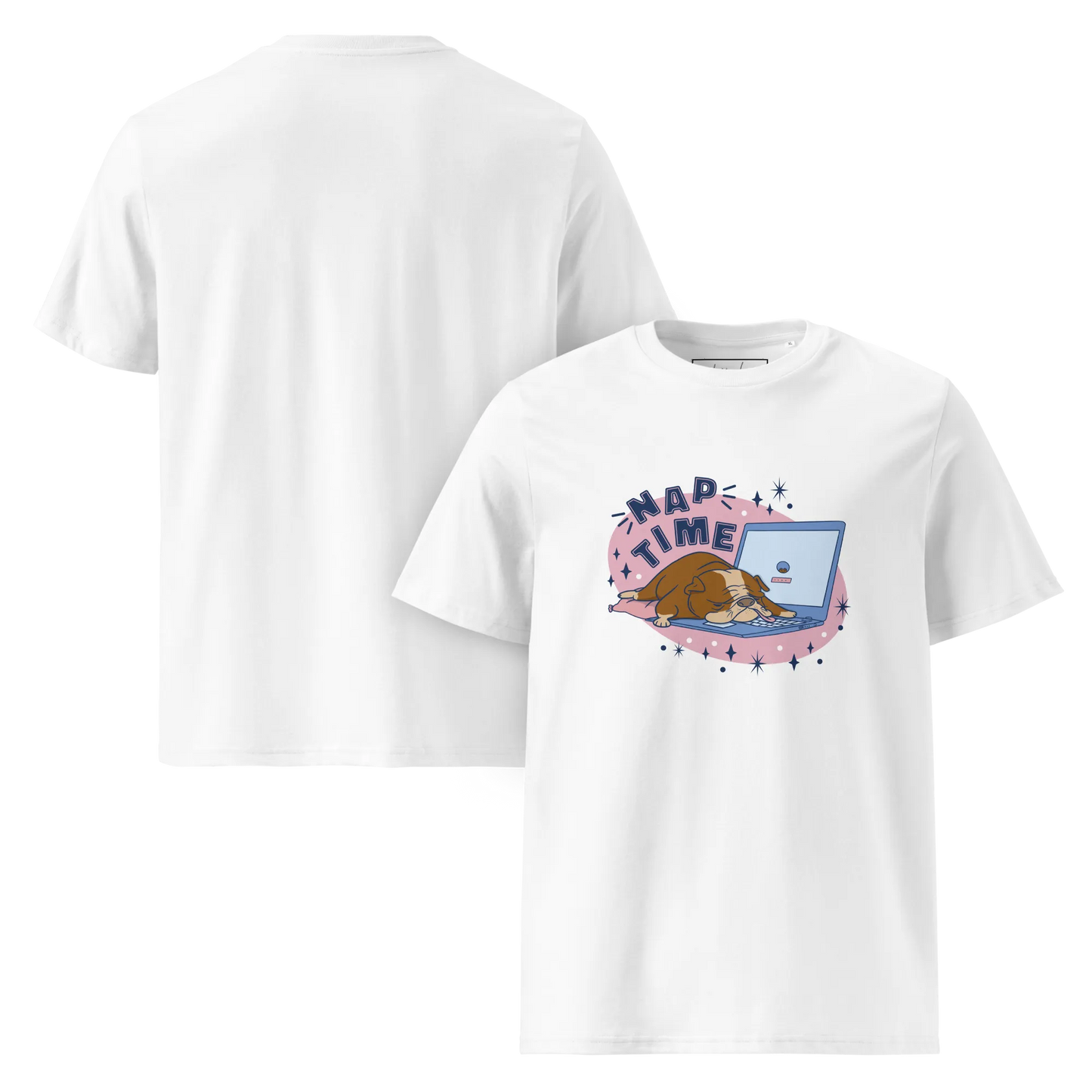 Cozy Bulldog – Nap Time Bio-Schlafshirt für Hundeliebhaber