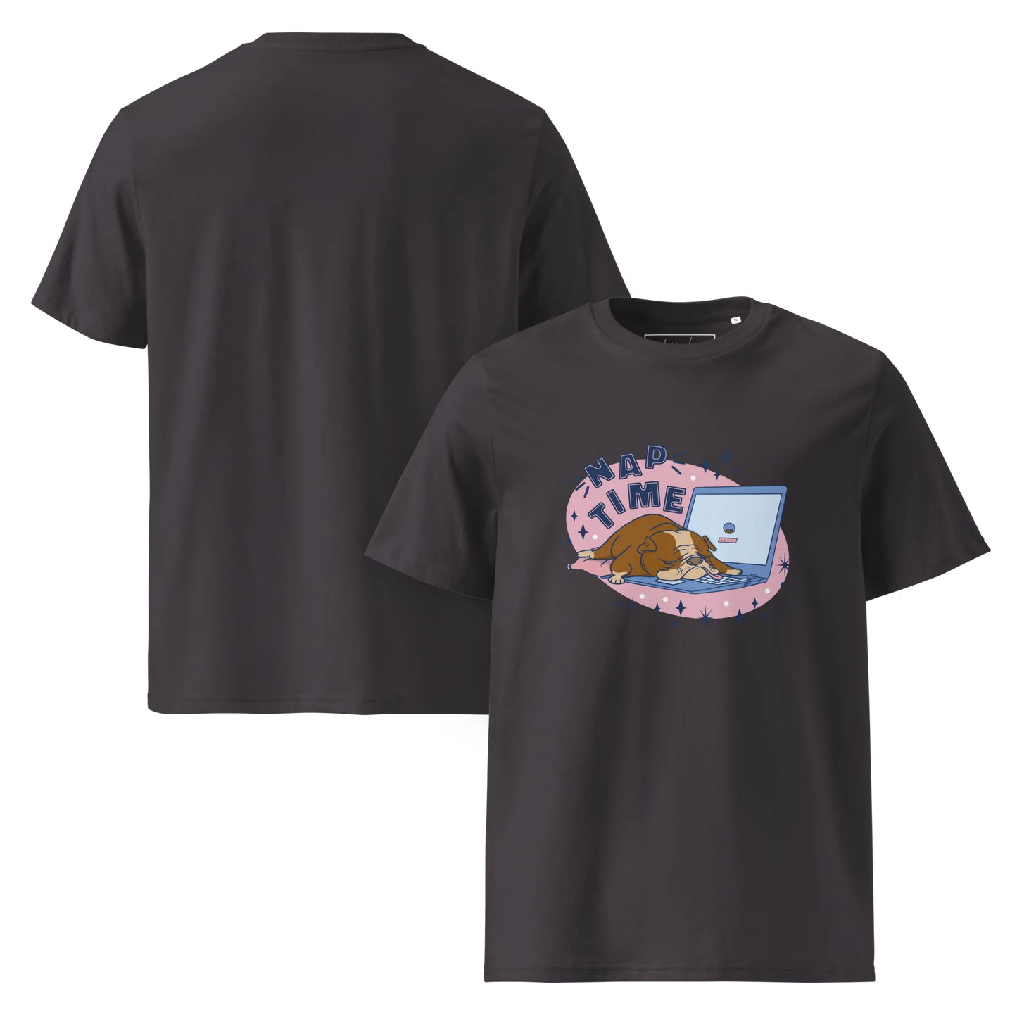 Cozy Bulldog – Nap Time Bio-Schlafshirt für Hundeliebhaber