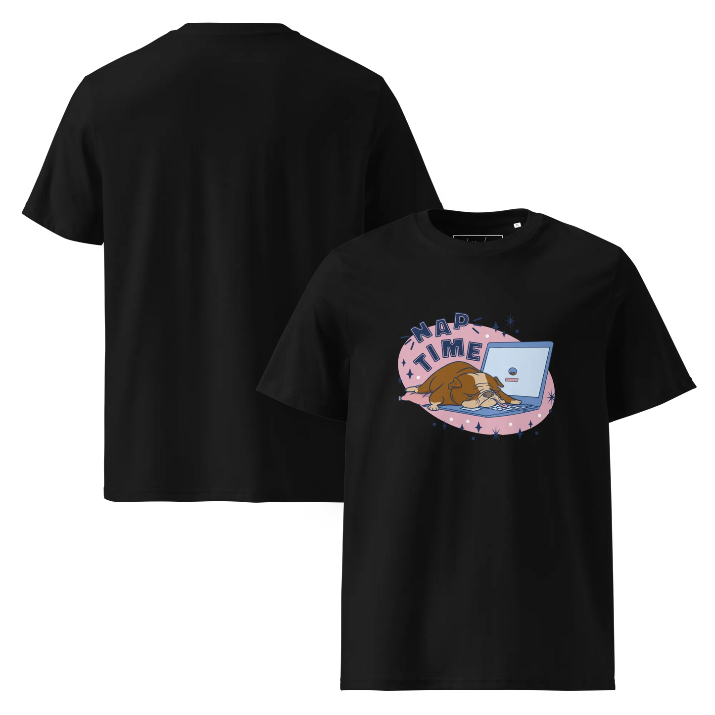 Cozy Bulldog – Nap Time Bio-Schlafshirt für Hundeliebhaber