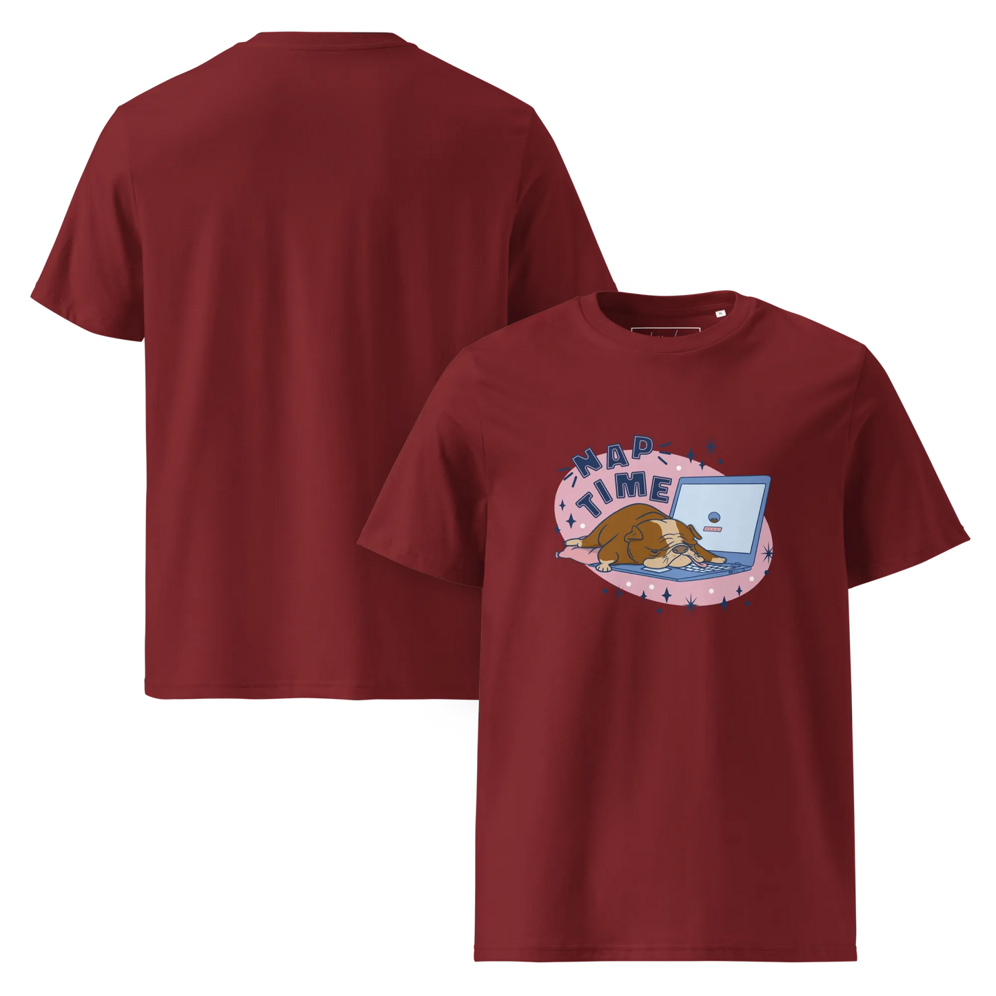 Cozy Bulldog – Nap Time Bio-Schlafshirt für Hundeliebhaber