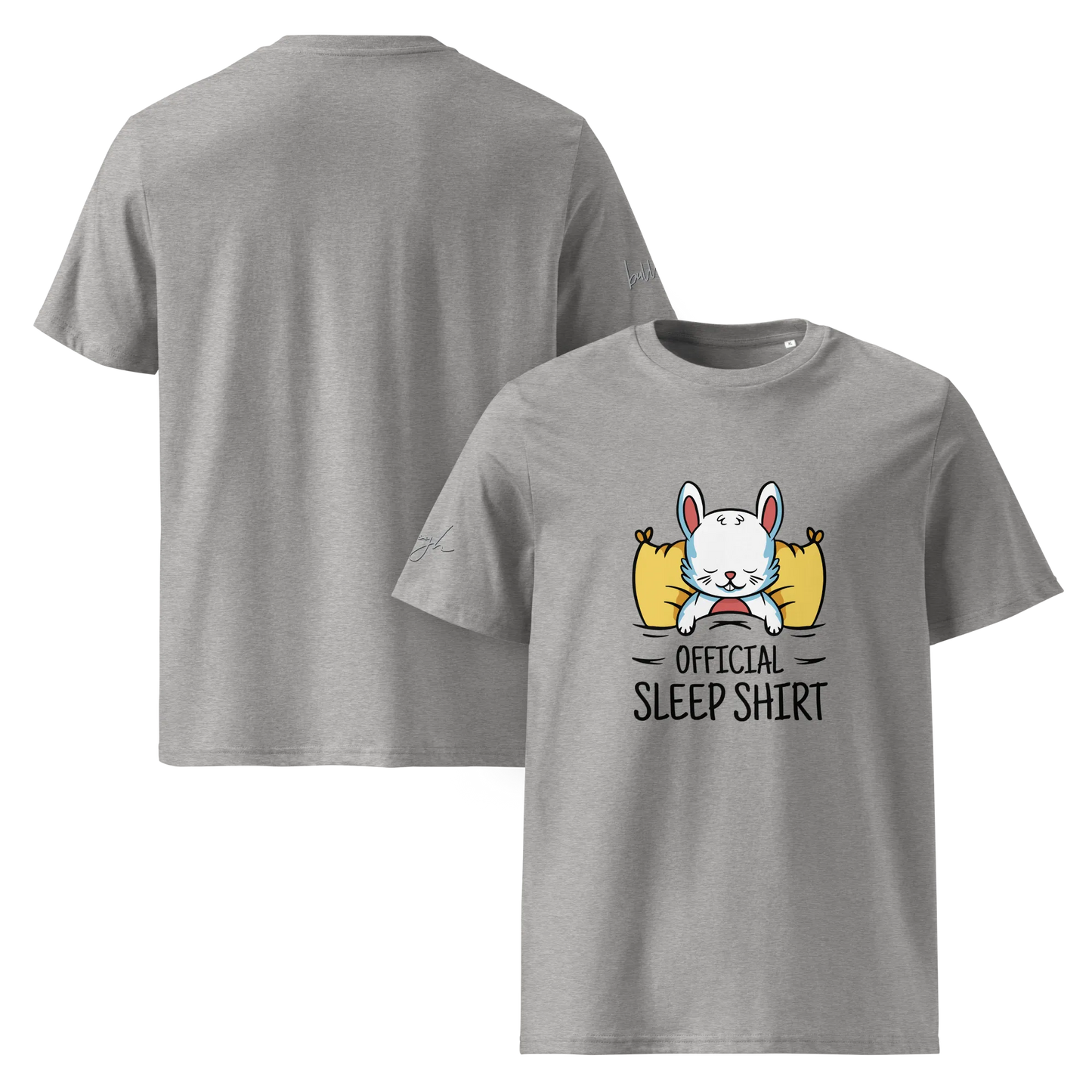 Gemütliches Bio-Baumwolle Schlafshirt mit Hasen Design – Offizielles T-Shirt für Entspannte Nächte