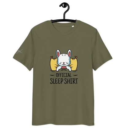 Gemütliches Bio-Baumwolle Schlafshirt mit Hasen Design – Offizielles T-Shirt für Entspannte Nächte