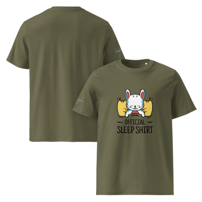 Gemütliches Bio-Baumwolle Schlafshirt mit Hasen Design – Offizielles T-Shirt für Entspannte Nächte
