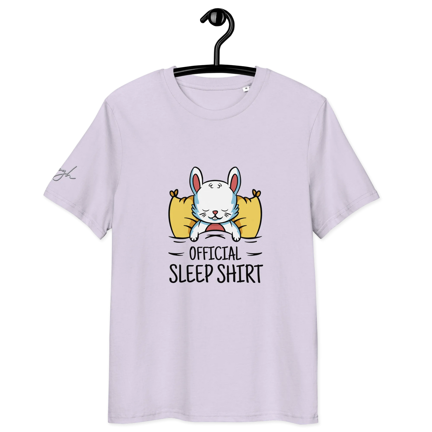 Gemütliches Bio-Baumwolle Schlafshirt mit Hasen Design – Offizielles T-Shirt für Entspannte Nächte