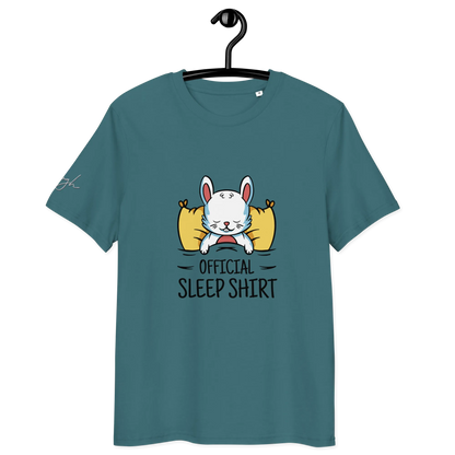 Gemütliches Bio-Baumwolle Schlafshirt mit Hasen Design – Offizielles T-Shirt für Entspannte Nächte