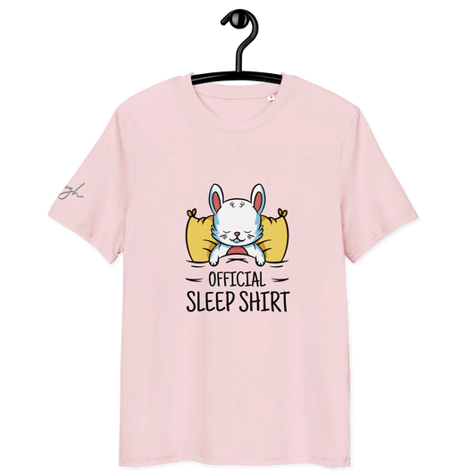 Gemütliches Bio-Baumwolle Schlafshirt mit Hasen Design – Offizielles T-Shirt für Entspannte Nächte