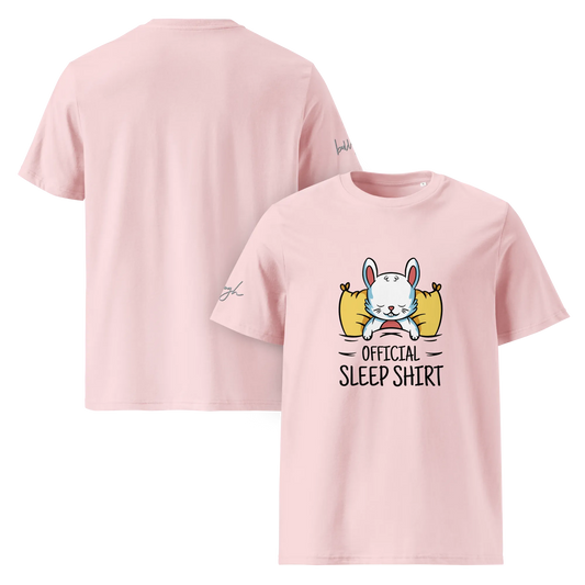 Gemütliches Bio-Baumwolle Schlafshirt mit Hasen Design – Offizielles T-Shirt für Entspannte Nächte