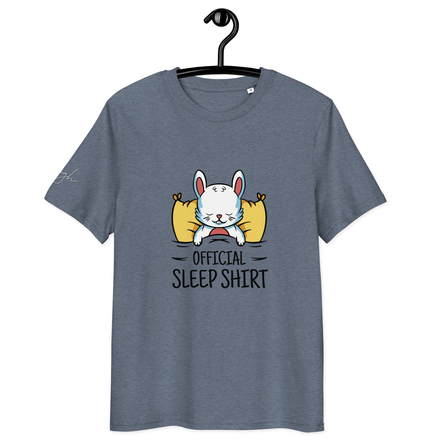 Gemütliches Bio-Baumwolle Schlafshirt mit Hasen Design – Offizielles T-Shirt für Entspannte Nächte