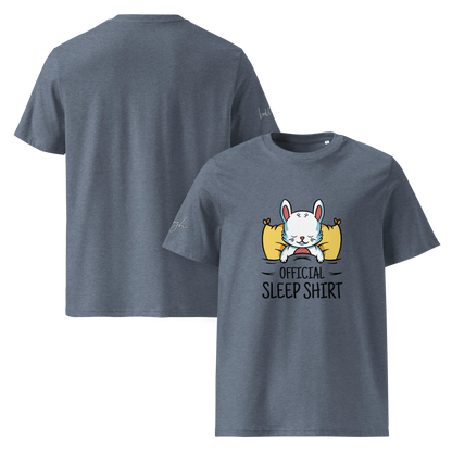 Gemütliches Bio-Baumwolle Schlafshirt mit Hasen Design – Offizielles T-Shirt für Entspannte Nächte