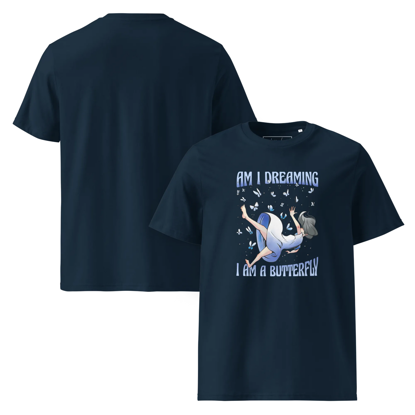 Butterfly Dreams – Bio-Schlafshirt mit Schmetterling-Design