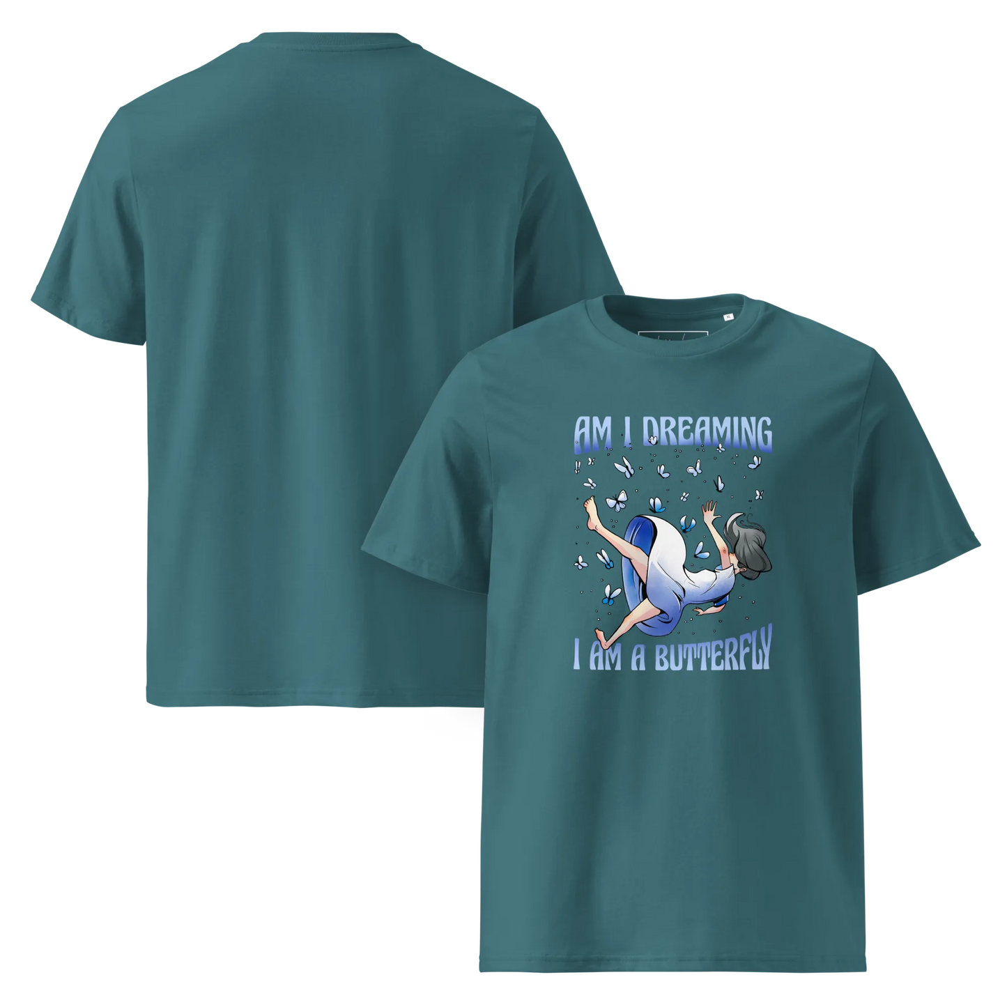 Butterfly Dreams – Bio-Schlafshirt mit Schmetterling-Design