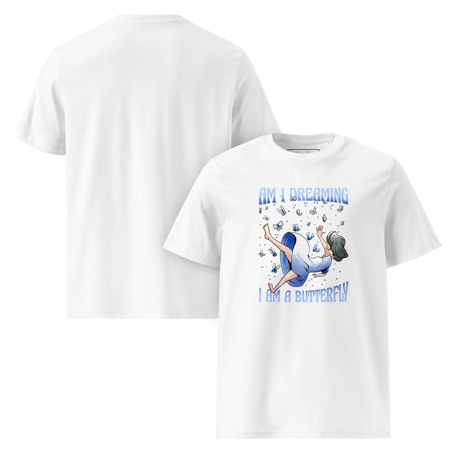 Butterfly Dreams – Bio-Schlafshirt mit Schmetterling-Design
