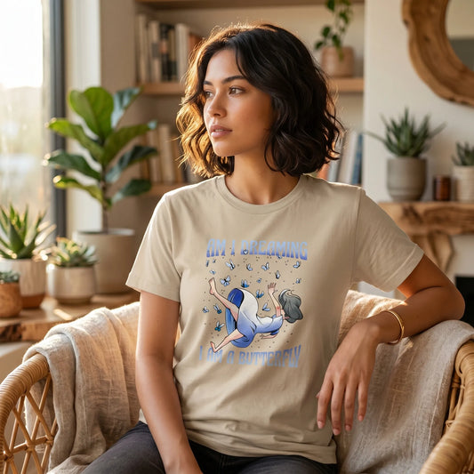 Butterfly Dreams – Bio-Schlafshirt mit Schmetterling-Design