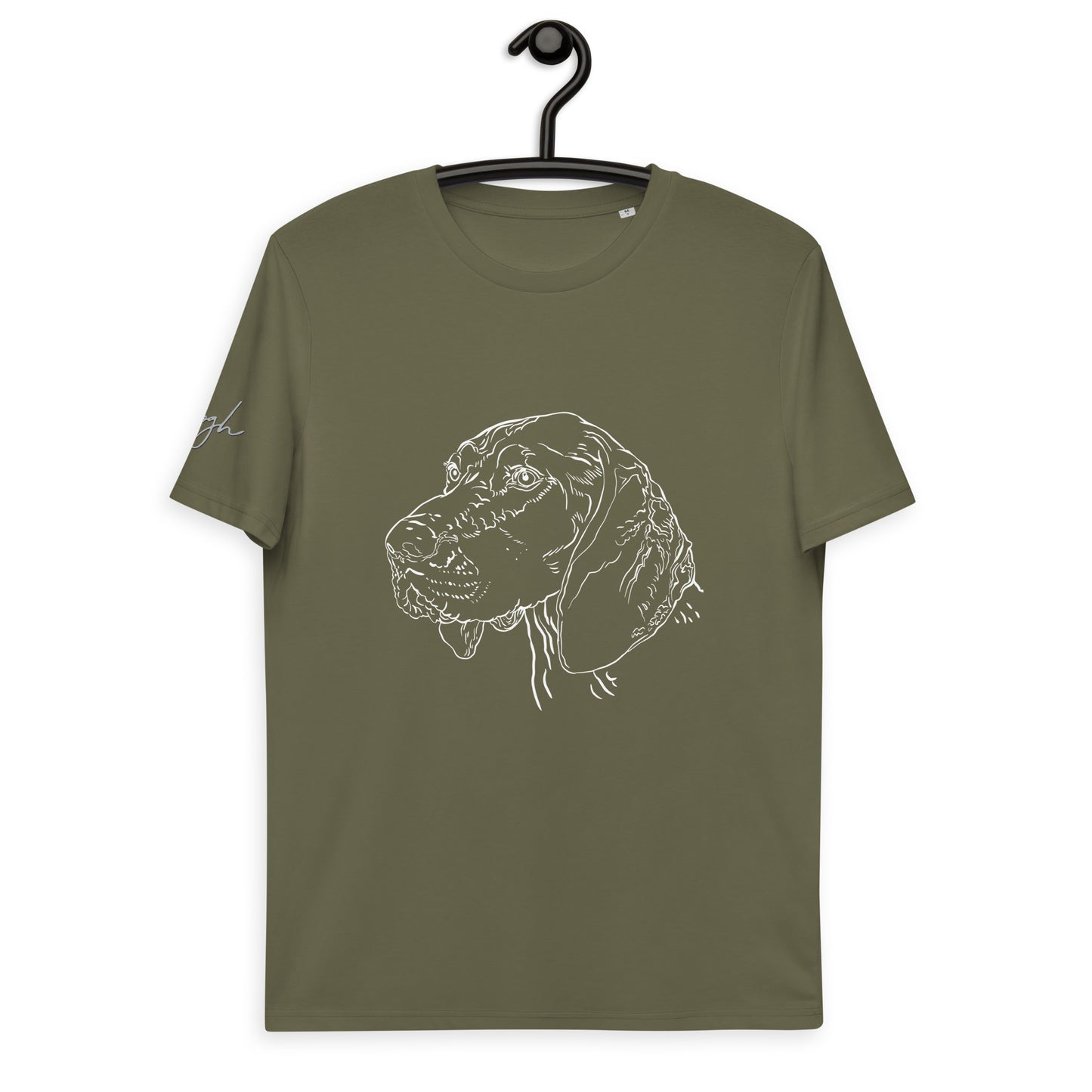 Bio Baumwoll T-Shirt mit Deutsch Kurzhaar Motiv, Nachhaltige Mode für Hunde Fans