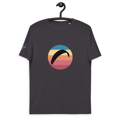 Eco T-Shirt mit Gleitschirm Design - Sun Fall 2 - Ideal für umweltbewusste Paraglider - bullogh#