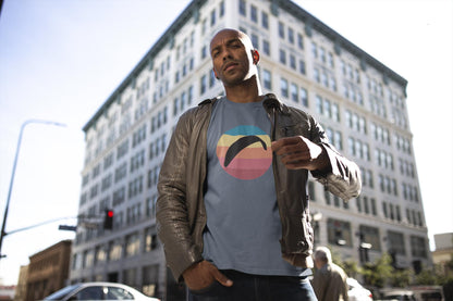 Eco T-Shirt mit Gleitschirm Design - Sun Fall 2 - Ideal für umweltbewusste Paraglider - bullogh#
