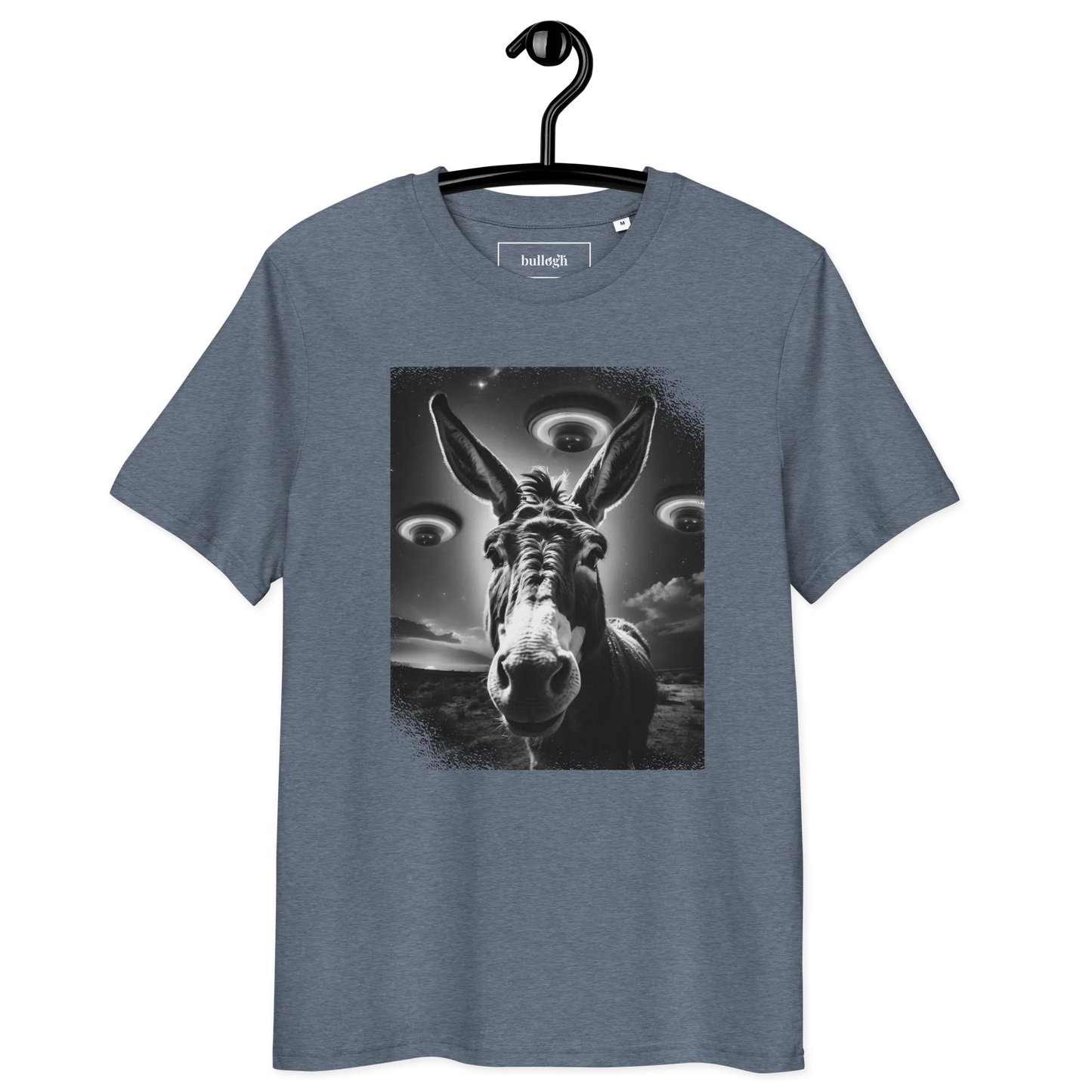 Esel und Raumschiff – T-Shirt aus Bio Baumwolle