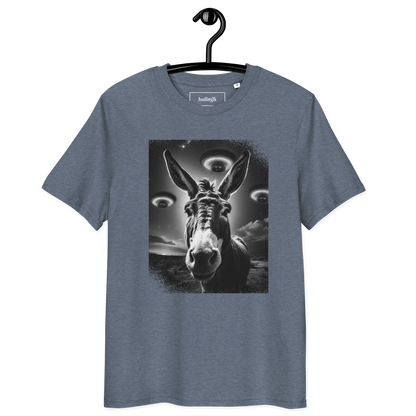Esel und Raumschiff – T-Shirt aus Bio Baumwolle