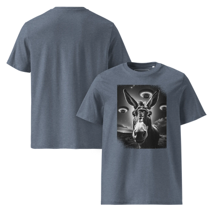 Esel und Raumschiff – T-Shirt aus Bio Baumwolle