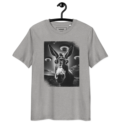 Esel und Raumschiff – T-Shirt aus Bio Baumwolle