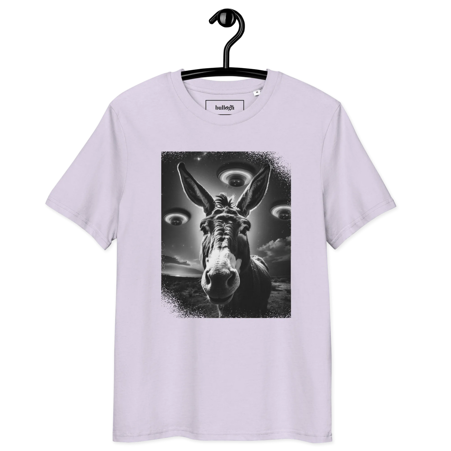 Esel und Raumschiff – T-Shirt aus Bio Baumwolle