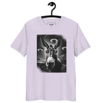 Esel und Raumschiff – T-Shirt aus Bio Baumwolle