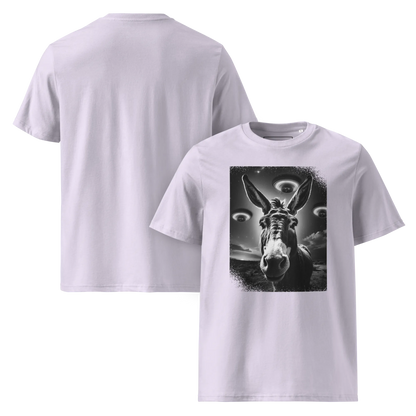 Esel und Raumschiff – T-Shirt aus Bio Baumwolle