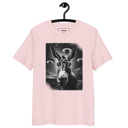 Esel und Raumschiff – T-Shirt aus Bio Baumwolle