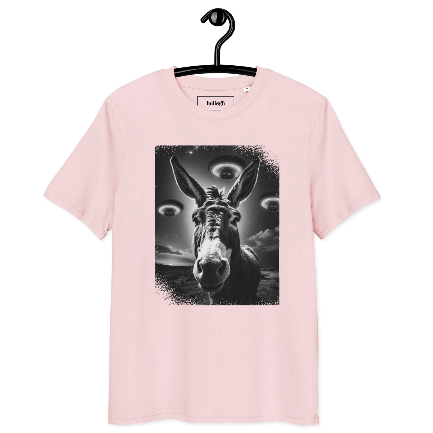 Esel und Raumschiff – T-Shirt aus Bio Baumwolle
