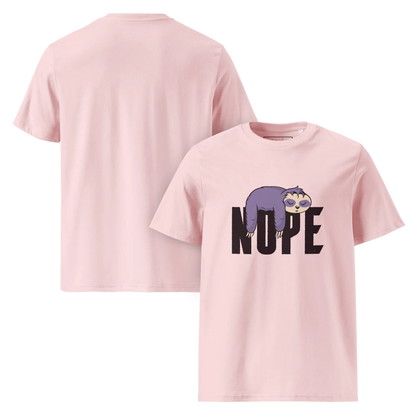 Nope – Faultier Bio-Schlafshirt für Langschläfer
