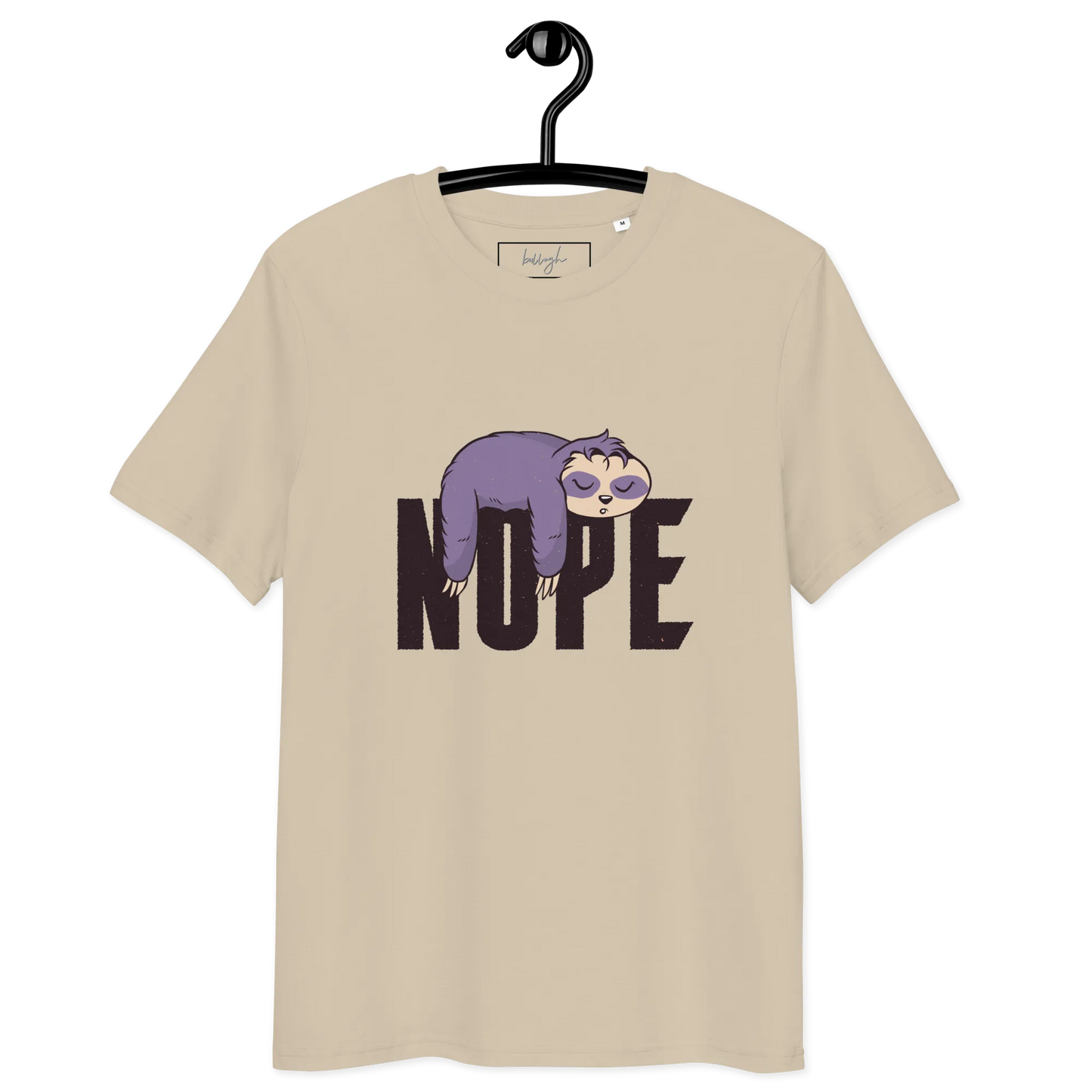 Nope – Faultier Bio-Schlafshirt für Langschläfer