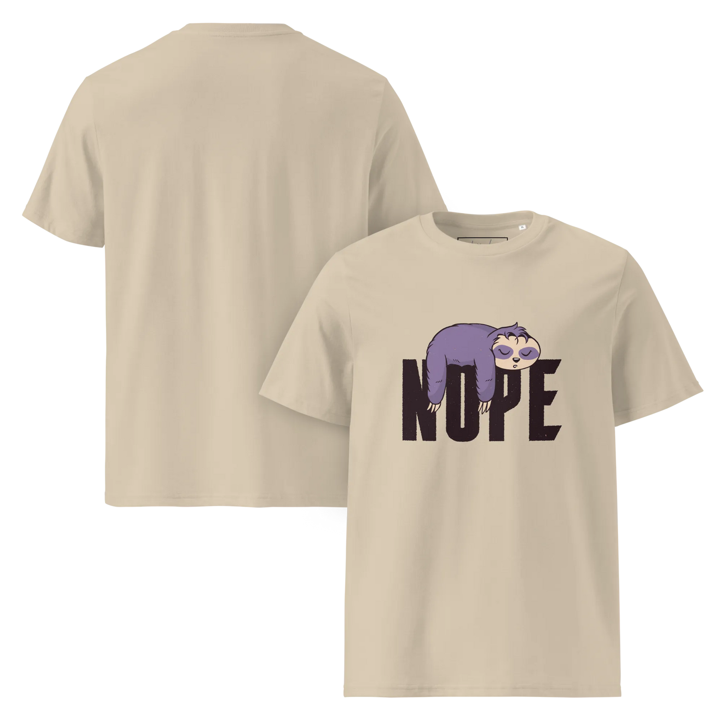 Nope – Faultier Bio-Schlafshirt für Langschläfer