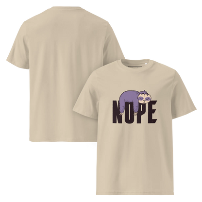 Nope – Faultier Bio-Schlafshirt für Langschläfer