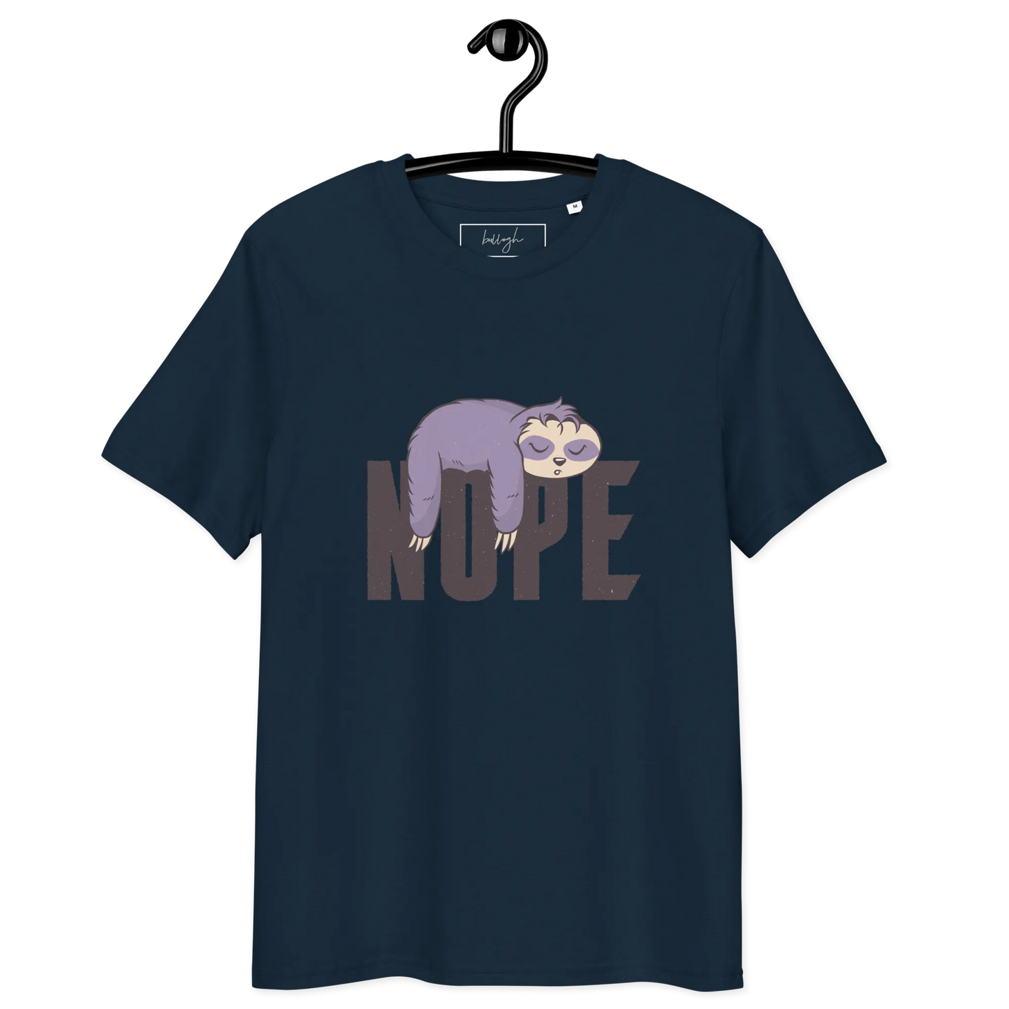 Nope – Faultier Bio-Schlafshirt für Langschläfer