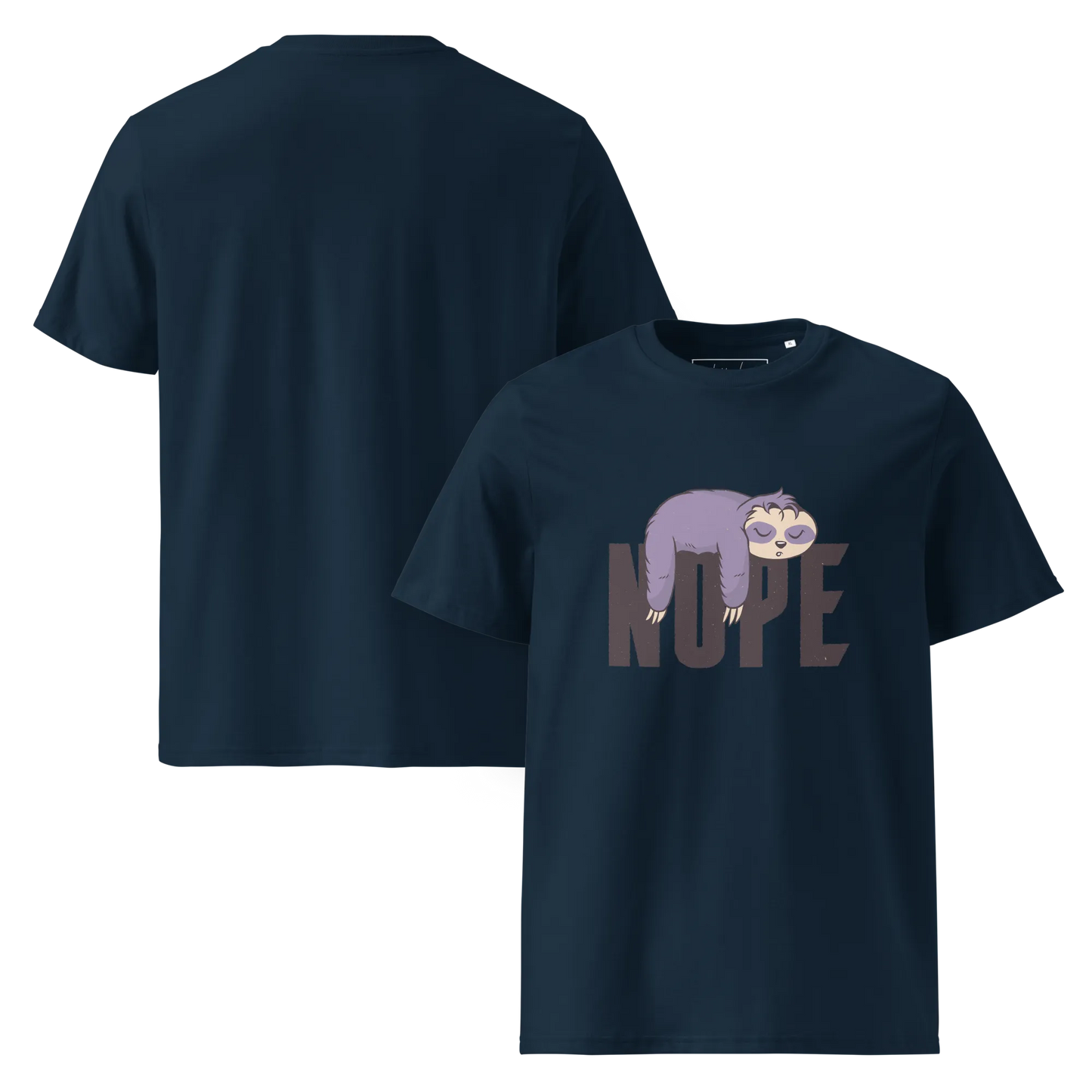 Nope – Faultier Bio-Schlafshirt für Langschläfer