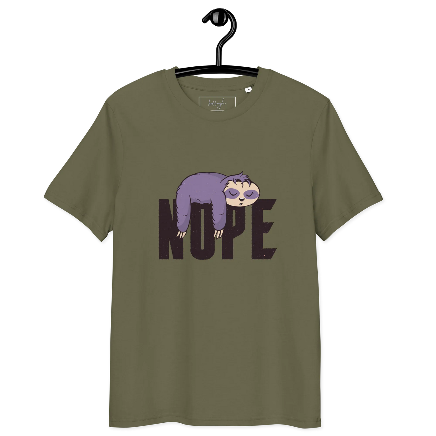 Nope – Faultier Bio-Schlafshirt für Langschläfer