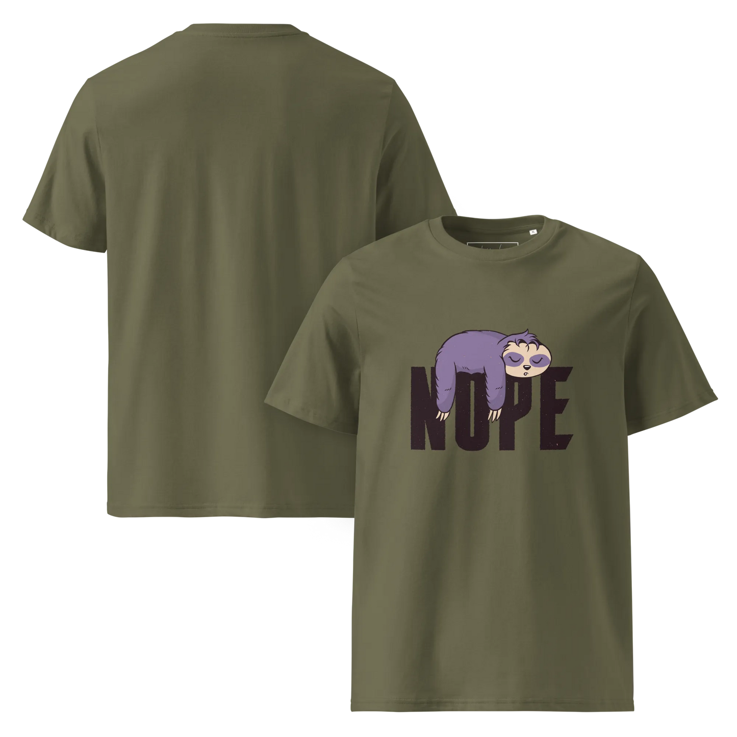 Nope – Faultier Bio-Schlafshirt für Langschläfer