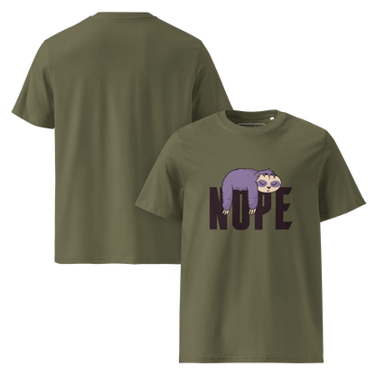 Nope – Faultier Bio-Schlafshirt für Langschläfer