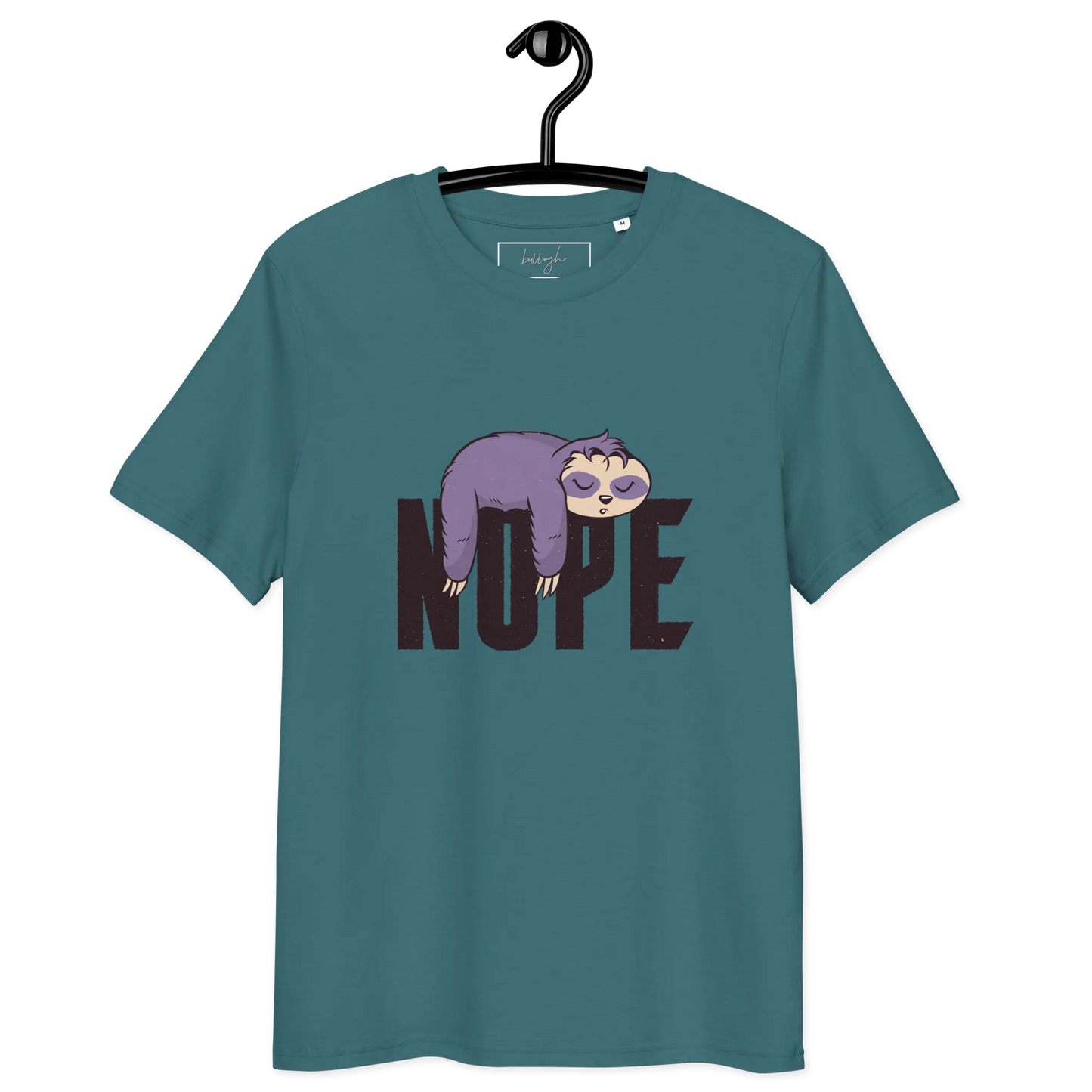 Nope – Faultier Bio-Schlafshirt für Langschläfer
