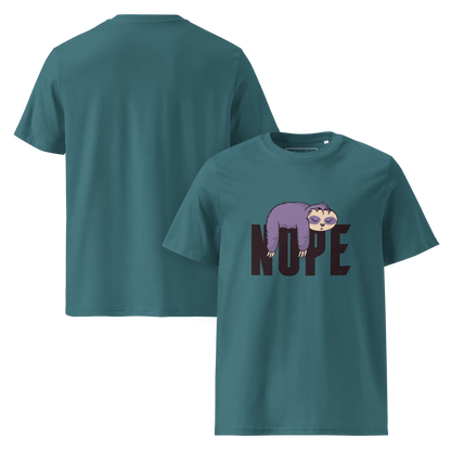 Nope – Faultier Bio-Schlafshirt für Langschläfer