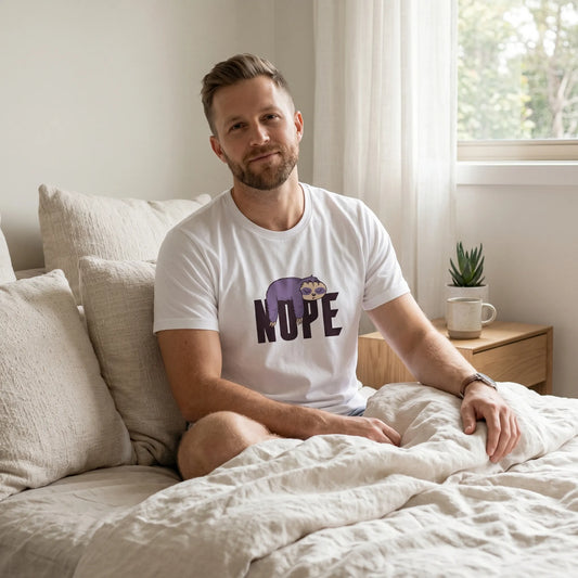 Nope – Faultier Bio-Schlafshirt für Langschläfer