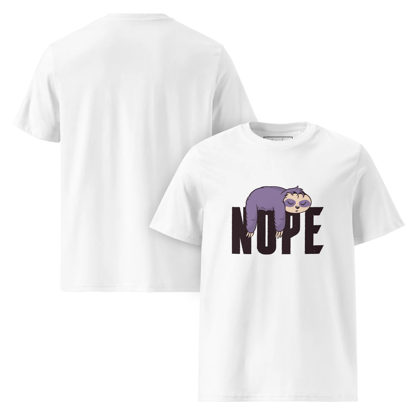 Nope – Faultier Bio-Schlafshirt für Langschläfer