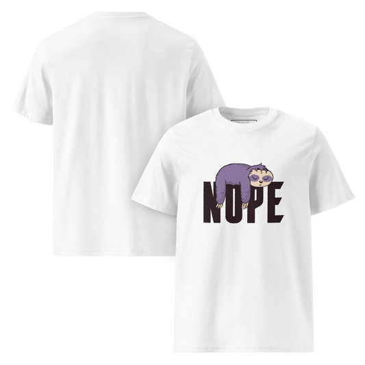 Nope – Faultier Bio-Schlafshirt für Langschläfer